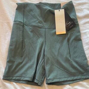 CAlia Women's Sage Green Bike Shorts